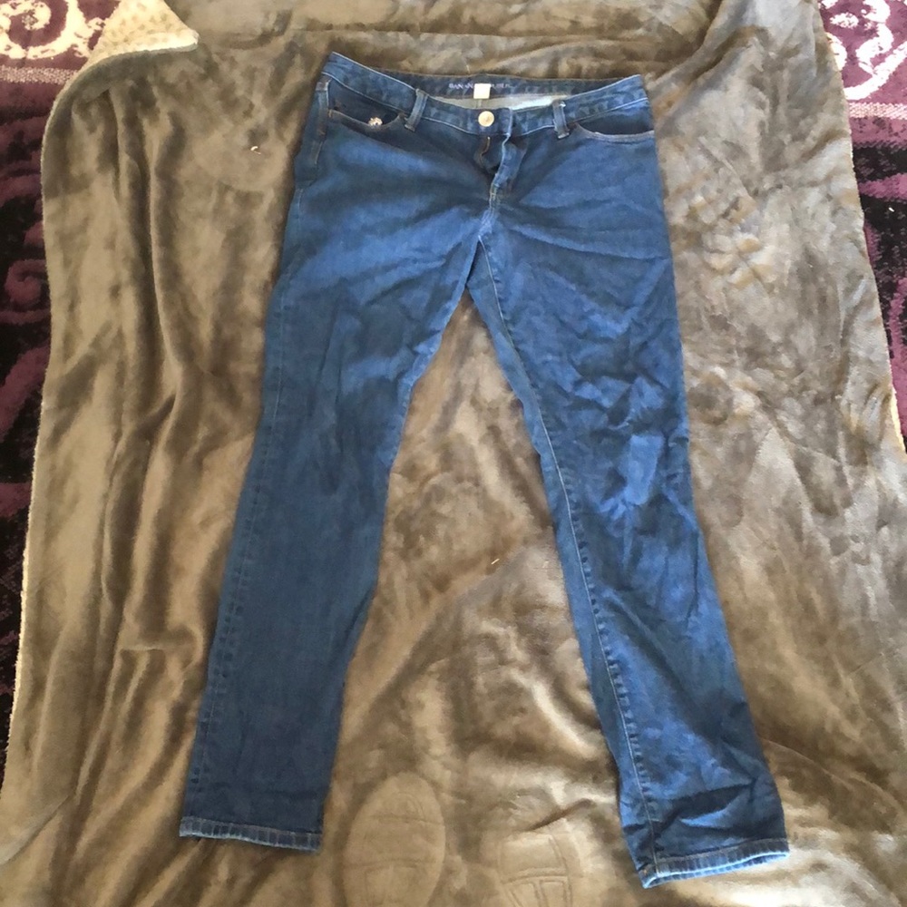 Dark blue jeans skinny